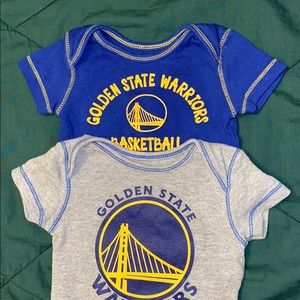 NBA Licensed Warriors Onesie 2-pack